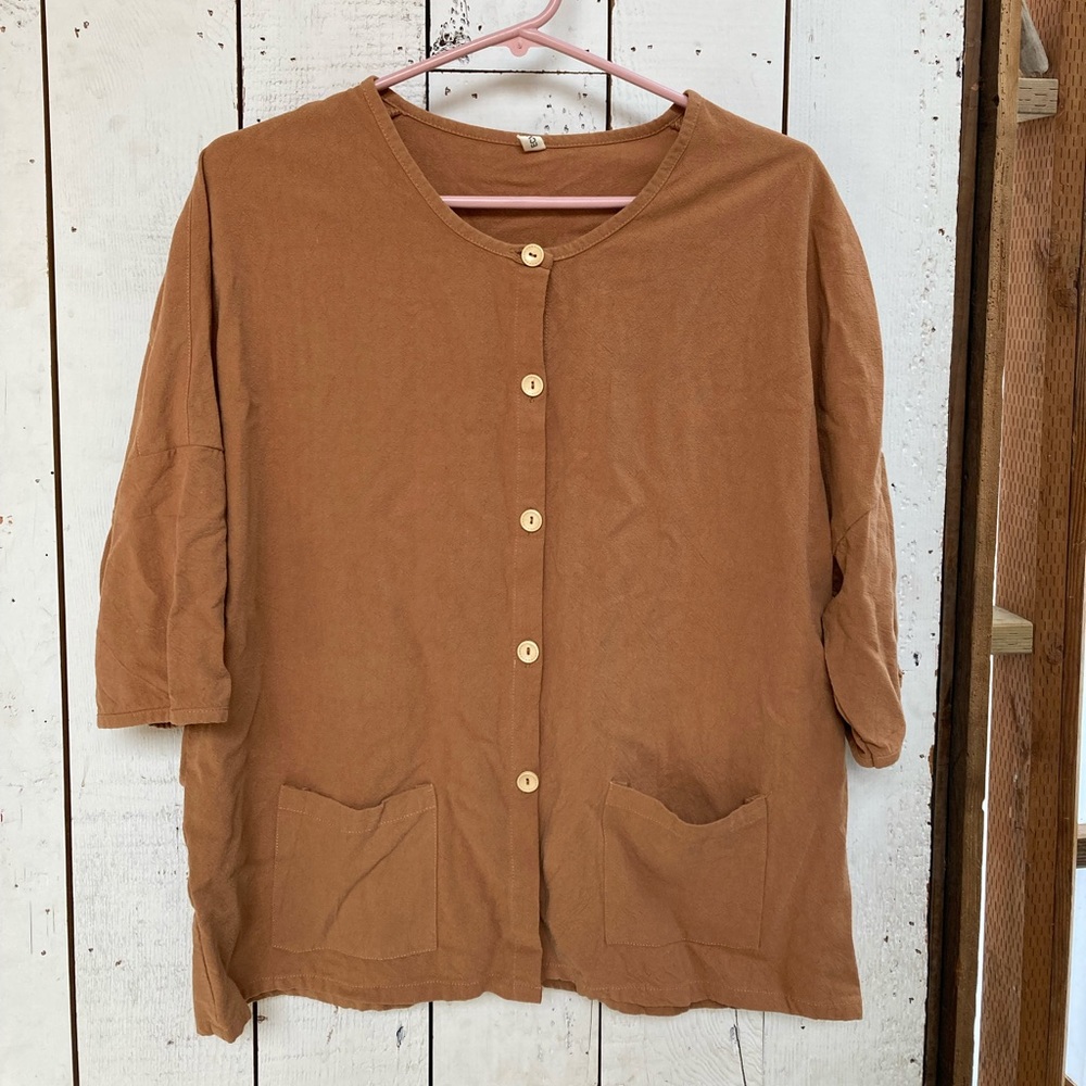 3 for $10 Woman’s shirt | Buttons | Burnt orange colored